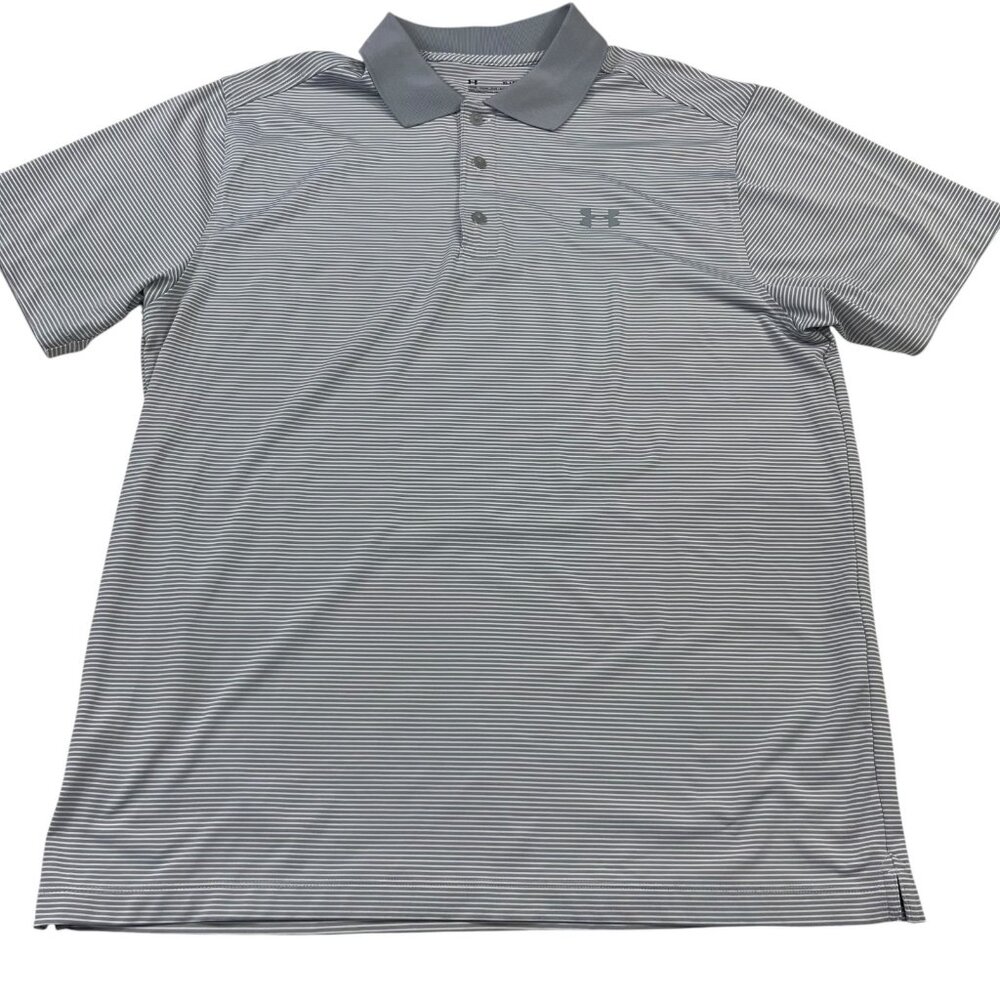 Under Armour Heatgear Golf Polo Logo Shirt Men's XL